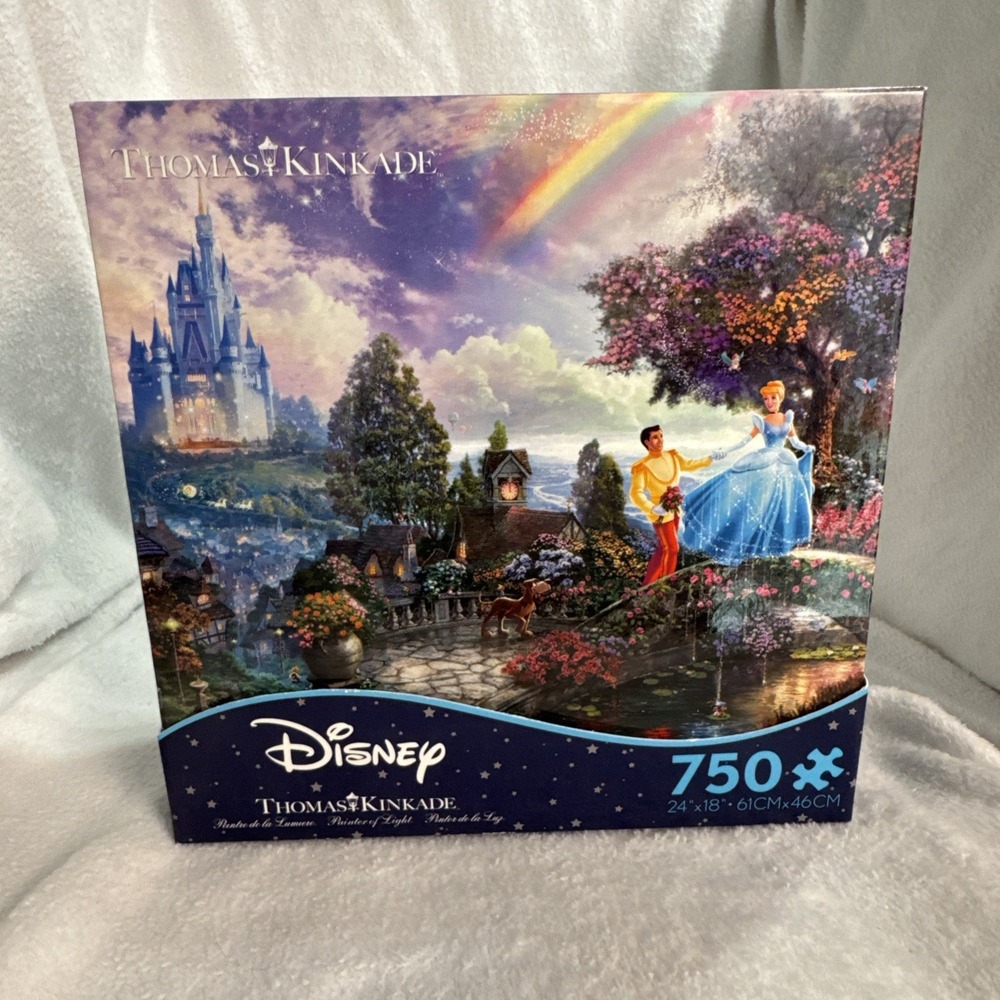 Thomas Kinkade Disney Dreams Cinderella 750 pc Puzzle 2903-22 Multi-colored 2015